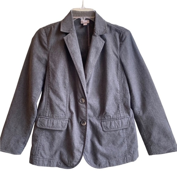 Gray Heathered J.Jill 2 Button Blazer 🩶 - Picture 1 of 7